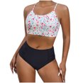thumbnail image 2 of Traje de baño para mujer, moda, cómodo, estampado, bikini, traje de baño de color liso para mujer, conjuntos de bikinis, trajes de baño para mujer, 2 of 4