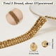 thumbnail image 2 of 254 cuentas de hematita de 3 mm chapadas en oro, redondas, facetadas, sueltas, para hacer joyas y manualidades., 2 of 9