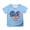 Sky Blue, variant on Graphic Tees for Girls: Short Sleeve Crewneck Tops 5-14 Years Comfortable & Casual for Everyday Wear & Summer Parties