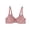 Pink, variant on TAGOLD Womens Plus Size Wireless Bras,Women Solid Underwear Sexy Small Breasts Push Up Detachable Double Shoulder Straps Underwire Bra