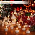 thumbnail image 3 of Rechargeable Flameless Tea Lights Candles with Charging Station 6Pcs Battery Tea Lights Candles with Remote & Timer, 3 of 5