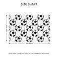 thumbnail image 2 of Placemats Set of 4 / 6, Soccer football balls white cool Placemats for Dining Table Indoor/Outdoors Heat Resistant Washable Placemats 18" x 12", 2 of 8