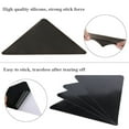 thumbnail image 3 of 4Pcs Anti Slip Rug Holder Reusable Washable Rug Stickers for Area Rugs Dual Sided Adhesive Rug Stopper Keep Corners Flat, 3 of 14