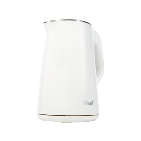 Rosewill RHKT-15001 1500W 1.5L Double Wall Insulated Stainless Steel Pot Tea Water Electric Kettle, White