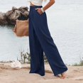 thumbnail image 2 of Women's High Waisted Wide Leg Dress Pants,Solid Business Casual Work Trousers with Pockets, 2 of 10