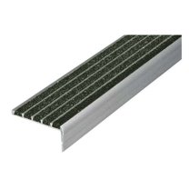 Stair Nosing Extruded Aluminum Black, 48 in W x 1/4" Thick