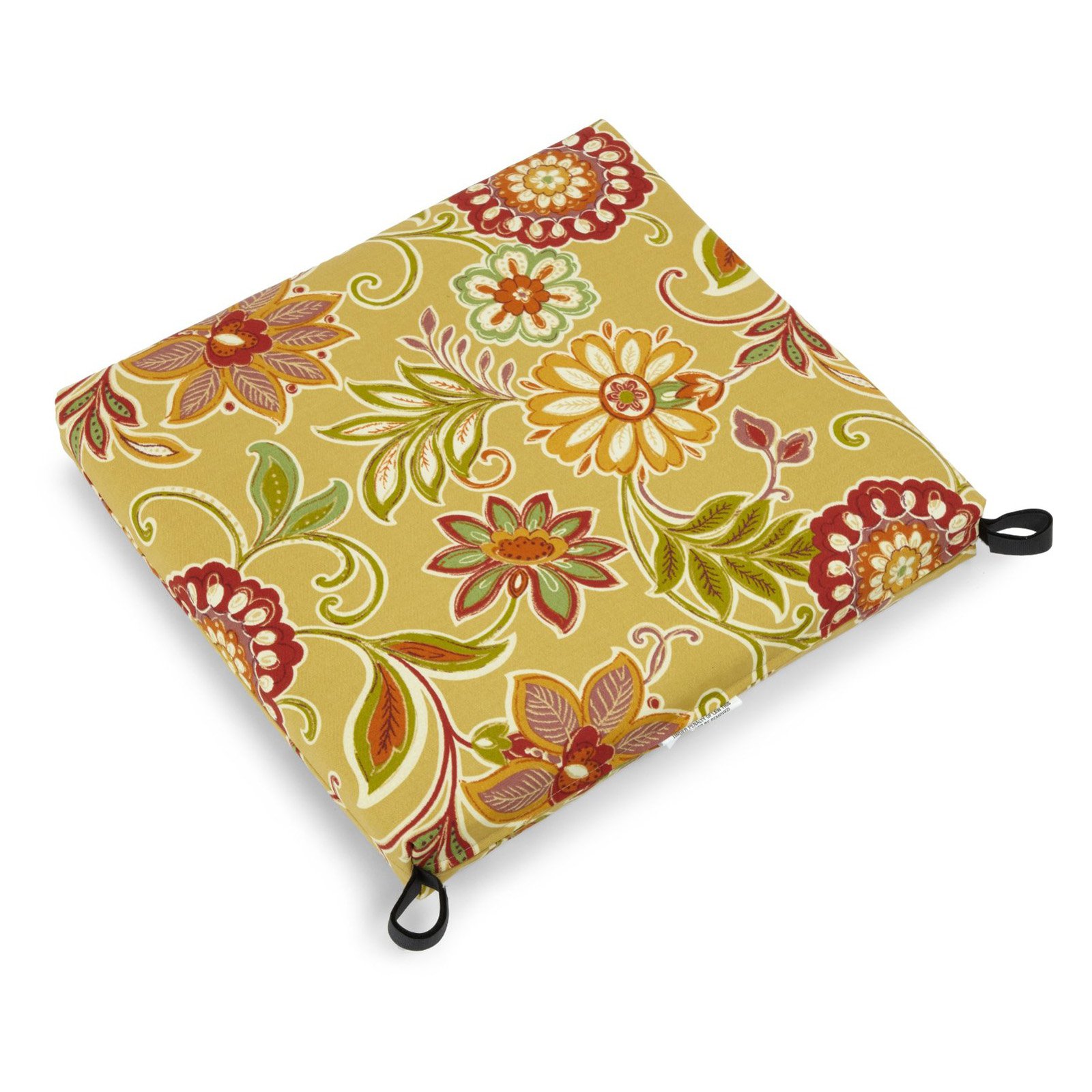Blazing Needles Outdoor All Weather Patio Chair Cushion 20 x 19 in