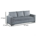 thumbnail image 4 of Billy Convertible Pull Out Sofa Bed, Gray Corduroy, 85 Inch, 4 of 7