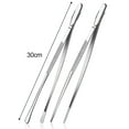 thumbnail image 4 of 2 pinzas de cocina finas de 30 cm, extralargas, de acero inoxidable., 4 of 5