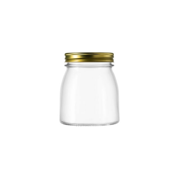 Contenedor De Vidrio Borgonovo Con Tapa Dorada De 750 Ml Diseño Único