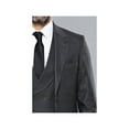 thumbnail image 3 of Men 3pc European Vested Suit WESSI  J.VALINTIN Extra Slim Fit JV15 Charcoal Gray, 3 of 9