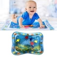 Infant Watermat SEELOK Inflatable Baby Water Mat Infant Tummy Time Playmat Toddler Fun ...