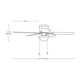 thumbnail image 5 of Ventilador de Techo 42" Café Oscuro 60W 5 Aspas Reversible LámparaYa 71626-9, 5 of 8