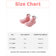 thumbnail image 2 of Baby Sock Shoes 3 Pack Boys Girls Walking Shoes Infant Slippers Non-Slip Soft Rubber Sole Lightweight Walking Shoes Pink Khaki Gray, 2 of 6