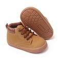 thumbnail image 4 of LNMQLPDBS Baby Boys Girls Shoes High Top Non-Slip Rubber Sole Sneakers Infant First Walking Toddler Crib Shoes Newborn Loafers Flats, 4 of 5