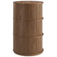 thumbnail image 5 of Coffee Sofa Side End Table, round, Walnut Brown, Wood, Living Room Lounge Cafe Lobby Hospitality Restaurant, Modern Contemporary, HB37995, 5 of 11