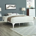 thumbnail image 2 of Modway Ollie Cadre de Lit Plateforme Moderne Double en Acier, Base de Matelas avec Lattes de Soutien, Blanc, 2 of 2