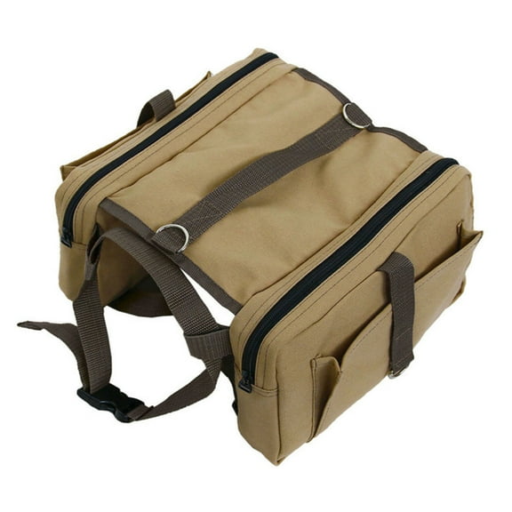 WINDLAND Canvas Dog Self Backpack Outdoor Training Pet Clothing Walking Camping Hiking Multifunctional Gear Dog Vest Accessories