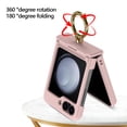thumbnail image 4 of Compatible with Samsung Galaxy Z Flip 6 Case (Built-in Back Screen Protector) with Hinge Protection & Ring Kickstand, Slim and Thin Protective Case Cover for Samsung Galaxy Z Flip 6, Pink, 4 of 6