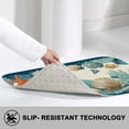 thumbnail image 2 of 1pc Oceanic Shells Absorbent Non-Slip Bathroom Thickened Flannel Rug Decor,Soft,Quick Drying,Suitable For Indoor/outdoor Use,Bathrooms,Bedrooms,Kitchens,Terrace,Laundry Rooms,16"x24", 2 of 7