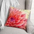 thumbnail image 3 of Creative Products Pink Water Lily 18 x 18 Spun Poly Pillow, 3 of 3