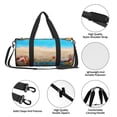 thumbnail image 6 of Gaeub Boards and Beach Lightweight Travel Cylinder Bag Gym Tote Bag Sports Training Duffle Bag with Pockets and Straps, 6 of 8