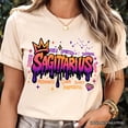 thumbnail image 2 of Sagittarius Graffiti Zodiac T-Shirt, Street Style Astrology Horoscope Tee, 2 of 8