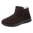 thumbnail image 2 of Teissuly Mens Boots Slip On Winter Flat Splashing Plus Velvet Warm Short Snow Boots Teissuly WER202401227409, 2 of 6