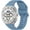 Blue Gray, variant on Sport Band Compatible with Samsung Galaxy Watch 8 40mm 44mm/Galaxy Watch 8 Classic 46mm, No Gap Soft Silicone Replacement Strap for Men Women