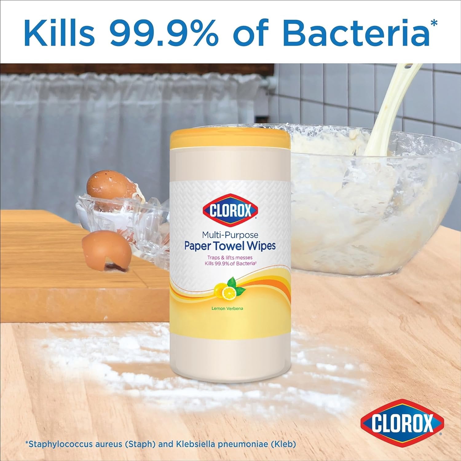 Clorox Multi-Purpose Paper Towel Wipes Lemon Verbena - Multipurpose - 3 Pack, 75 Each