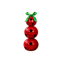 thumbnail image 6 of FeiBiQiuBi 23.6" Stacked Metal Jingle Bells Christmas Decoration, 3 Tier Large Star Cutout Red Metal Bell Topiary with Green Bow, Indoor Outdoor Farmhouse Holiday Display Ornament, 6 of 7