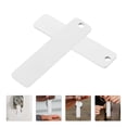 thumbnail image 2 of KAKOWELY engravable blanks 12PCS Rectangle Stamping Blanks Jewelry Making DIY Engravable Metal Keychain BlanksTitanium Steel Tags with Hole for DIY Engraving and Stamping, 2 of 4