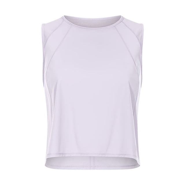 Ropa de yoga ligera y transpirable para primavera y verano, top para mujer con espalda hueca, de secado rápido, chaleco deportivo informal y holgado para fitness