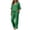 *Green, variant on VBVC Women's Linen Blend 2 Piece Outfit Summer Casual Lounge Set, V Neck Short Sleeve Top and Drawstring Wide Leg Pants with Pockets,Army Green,S-2XL