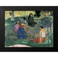 thumbnail image 2 of Gauguin, Paul 18x15 Black Modern Framed Museum Art Print Titled - The Talk, 2 of 5