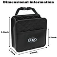 thumbnail image 2 of 2 Pack Customized Backseat Organizer Compatible with Kia - Multipurpose Hanging Storage for Cars, SUVs, Minivans & Trucks - Black PU Leather, Large Capacity, 2 of 7