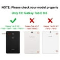 thumbnail image 2 of Dteck Folio Case For Samsung Galaxy Tab E 9.6, Slim Leather Lightweight Stand Cover For Tab E/Tab E Nook 9.6-Inch Tablet(SM-T560/T561/T565 & SM-T567V Verizon 4G LTE Version) - black, 2 of 7