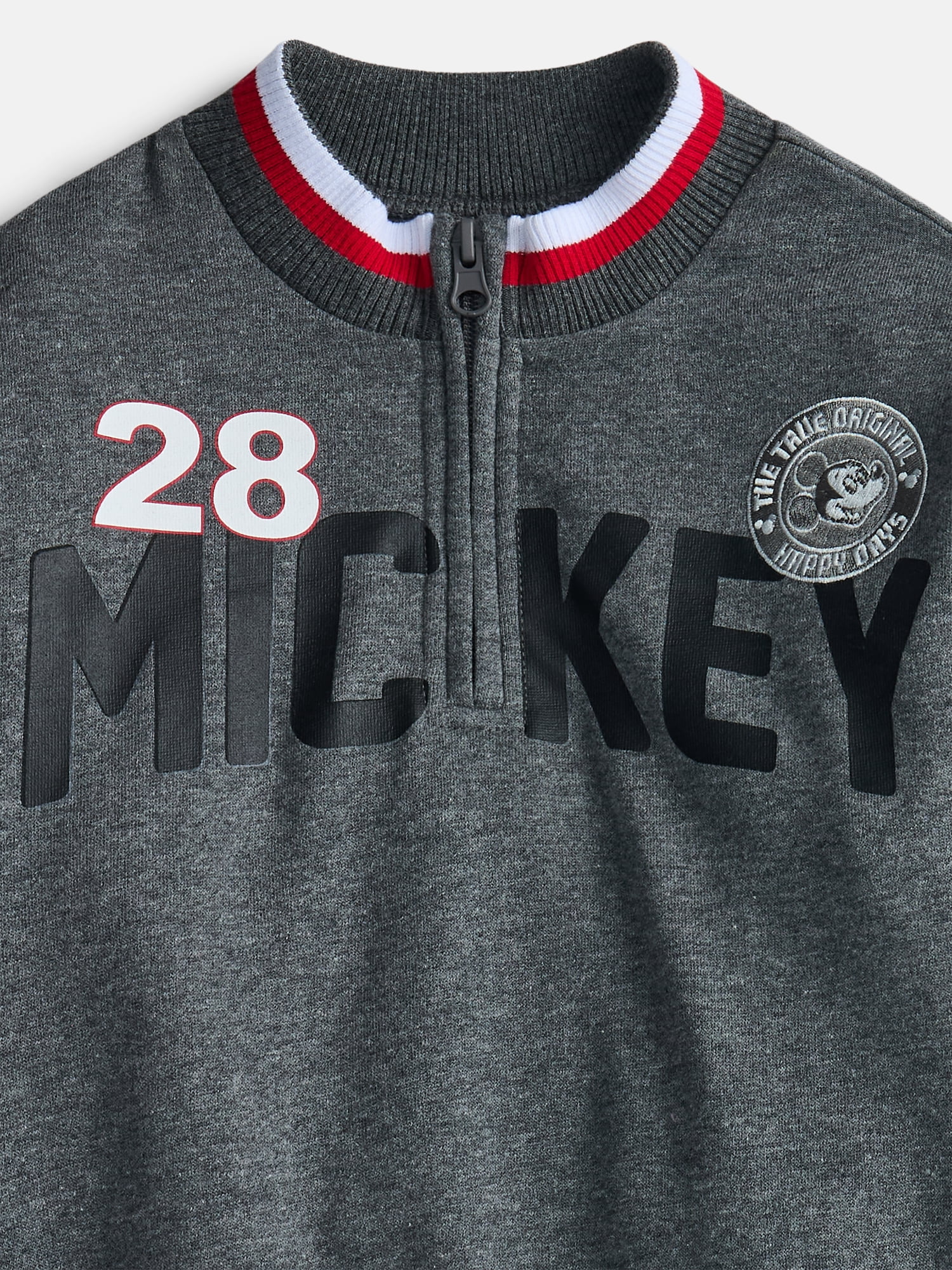Mickey and Friends Toddler Boys Quarter Zip Pullover and Pants Set, 2-Piece, Sizes 12M-5T