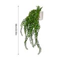 thumbnail image 4 of Moyic Refresca el olor texturizado del hogar de plantas colgantes falsas que cuelgan plantas artificiales en macetas blancas Shell vine BS en Type2 NO2, 4 of 6