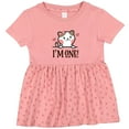 thumbnail image 3 of Inktastic Babys 1st Birthday Kitty 1 Year Old Girl Girls Baby Dress, 3 of 5