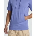 thumbnail image 4 of Real Essentials Men's Cotton Short-Sleeve Hoodie Hooded T-Shirt With Drawstring & Pockets (Available In Big & Tall), 4 of 6