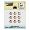 Little Pig Piggy Home Button Stickers Set Fit Apple iPhone iPad iPod Touch