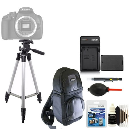Image of Tall Tripod + Replacement LP-E6 Battery + Screen Protector & 3pc Cleaning Kit for for Canon EOS 5D Mark II EOS 5D Mark III EOS 5DS EOS 5DS R EOS 6D EOS 7D EOS 7D Mark II EOS 60D EOS 60Da EOS