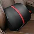 thumbnail image 2 of CxhicLuv Car Lumbar Cushion, Auto Waist Support, 40cm Slow Bounce Foam 9-Massage Points, Car Comfort Accessories, Back Pain Relief for Sedentary Drivers, Office Workers, Black, 2 of 7