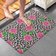 thumbnail image 4 of Pioneer Flower Floral Print Pattern Bathroom Rugs Mat, Non Slip Microfiber Bathroom Rug with Rubber Backing, Soft Mats for Bathroom Floor Tub Shower, 20"x32", 4 of 5