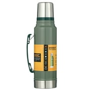 (2 pack) STANLEY Classic Vacuum Bottle, Green/Silver