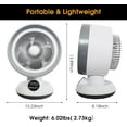 thumbnail image 5 of 2-in-1 Heater Fan Combo, Air Circulator with Remote Control, 55° Auto Oscillating Cooling Desk Fan, Tip-Over & Overheat Protection, Portable Space for Bedroom Office, 5 of 5