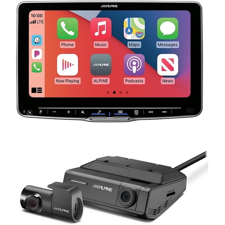 Alpine Halo9 iLX-F509 Digital multimedia receiver 9 touchscreen with DVR-C320R Dash Camera