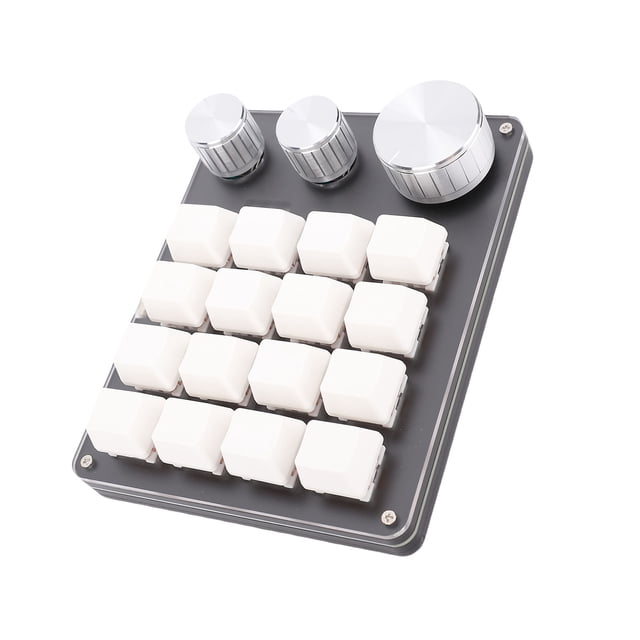 16 Custom Keypad Macro Pad Programmable 16 Key Wired Small Mechanical Gaming Keyboard for Copying Pasting PS Graphics