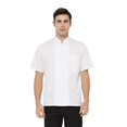 thumbnail image 1 of TOPTIE Short Sleeve Chef Coat Jacket White Lightweight Button Chef Uniform, 1 of 9
